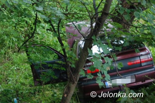JELENIA GÓRA: Renówką w drzewo przy ul. Rataja