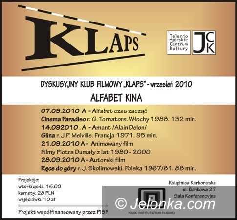JELENIA GÓRA: Filmowe wtorki z „Klapsem”