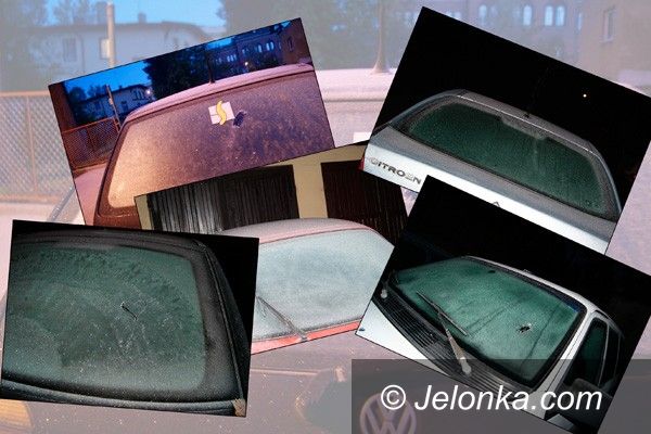 JELENIA GÓRA: Pod powłoką szronu. Uwaga na drogach!