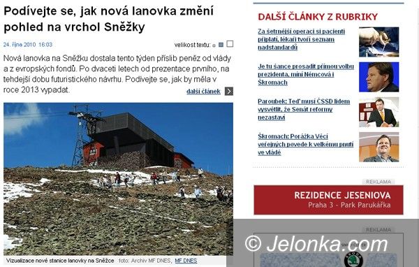 REGION: Nową kolejką linową na Śnieżkę? Po czeskiej stronie