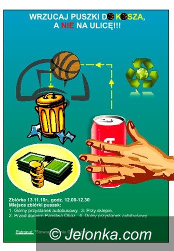 JELENIA GÓRA: Wrzucaj puszki do kosza, a nie na ulicę