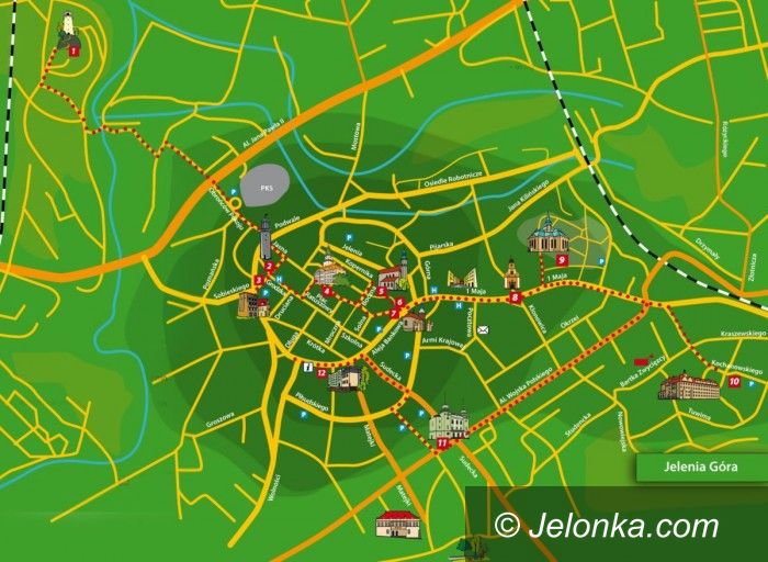 JELENIA GÓRA: Po małym i dużym trakcie śródmiejskim – panoramicznie i wirtualnie