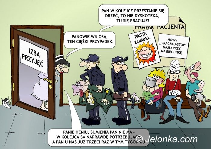 JELENIA GÓRA: W kolejce do izby przyjęć...