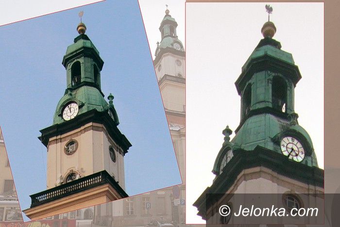 JELENIA GÓRA: Strefy czasu na ratuszowym zegarze