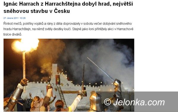 REPUBLIKA CZESKA: Śnieżny zamek zdobyty. Tuż za naszą granicą