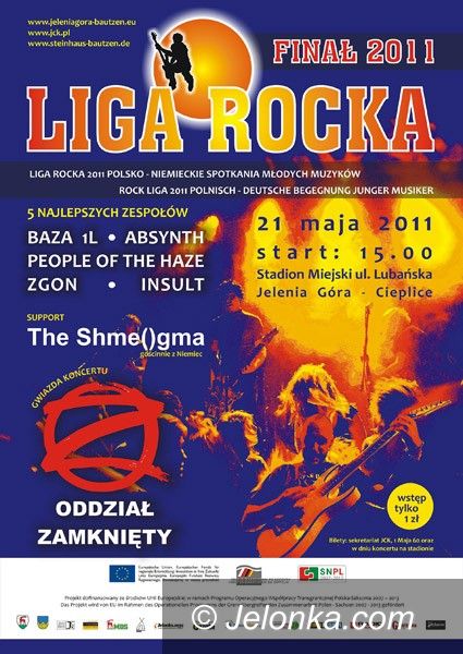 JELENIA GÓRA: Finałowy Open Air Ligi Rocka. Już 21 maja przy Lubańskiej