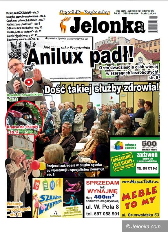 JELENIA GÓRA: Tygodnik Jelonka.com od poniedziałku