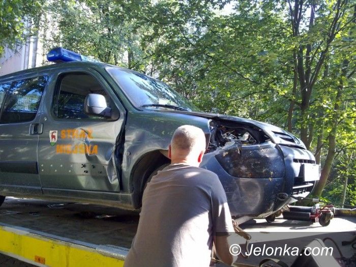 JELENIA GÓRA: Bo nie zaciągnął ręcznego hamulca