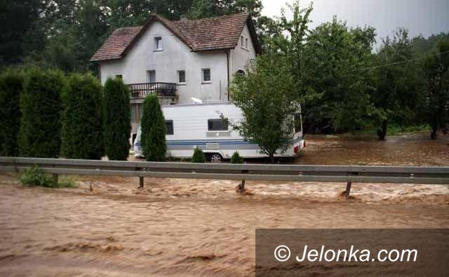 REGION JELENIOGÓRSKI: Wleń po burzy, okolice po oberwaniu chmury