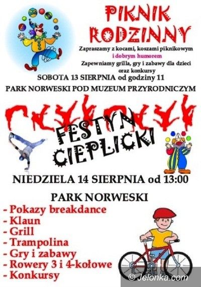 JELENIA GÓRA: Piknik rodzinny i festyn. Imprezy w Parku Norweskim