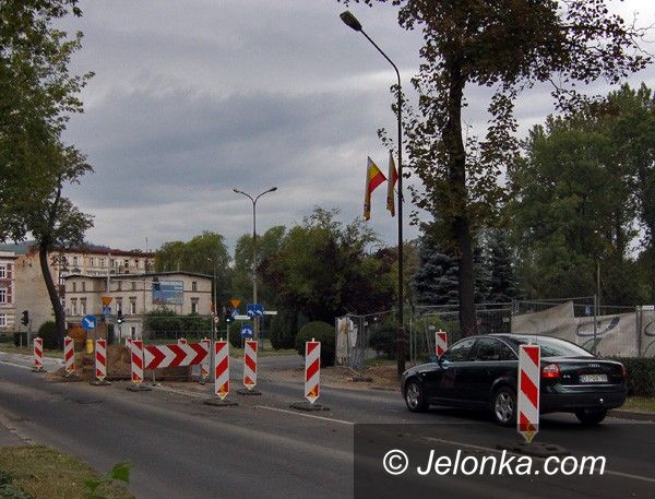 JELENIA GÓRA: Zwężenie w al. Wojska Polskiego