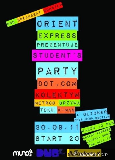 JELENIA GÓRA: Studenckie party na zakończenie laby. Jutro w Oriencie
