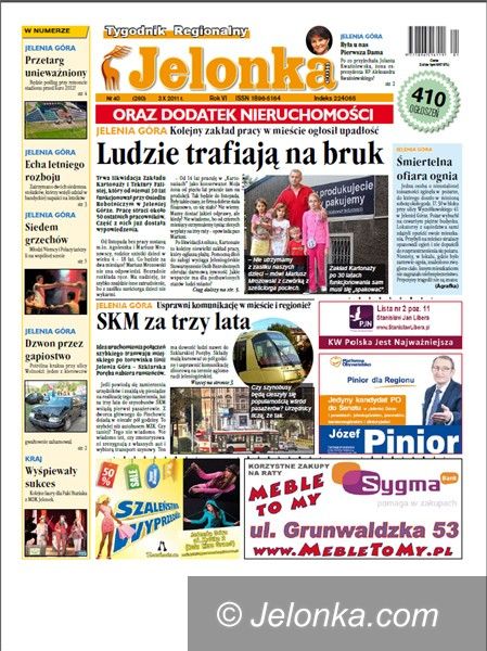 JELENIA GÓRA: Tygodnik Jelonka.com od poniedziałku bezpłatnie