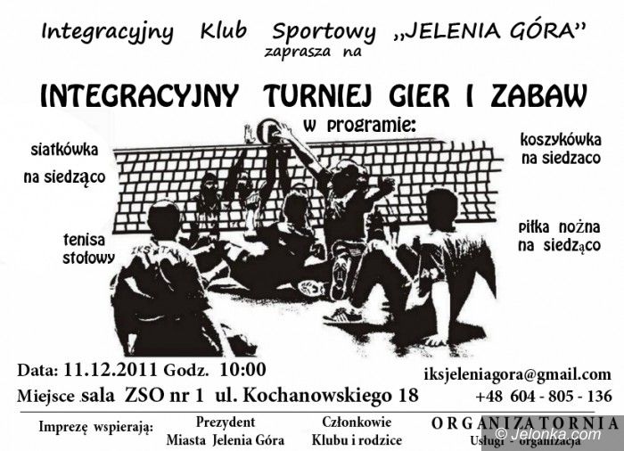 Jelenia Góra: Integracyjny Turniej Gier i Zabaw już w najbliższą niedzielę