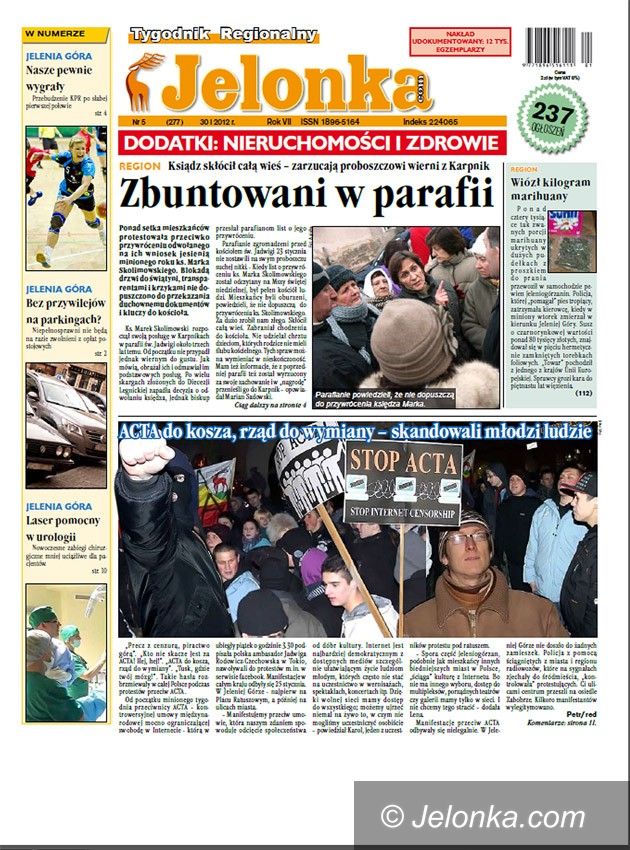 JELENIA GÓRA: Tygodnik Jelonka.com od poniedziałku