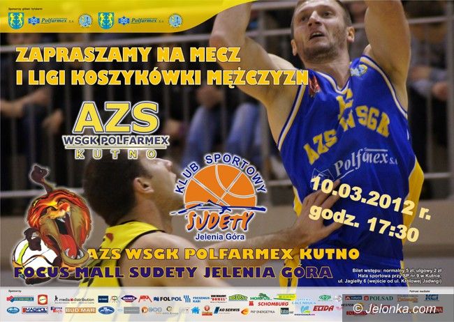 I-liga koszykarzy: Sudety zagrają w Kutnie