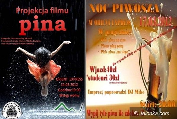 JELENIA GÓRA: Dziś PINA, a w sobotę Noc Piwosza. W Orient Expressie