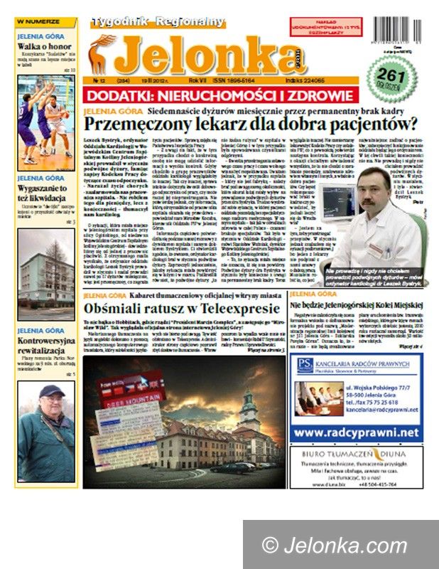JELENIA GÓRA: Tygodnik Jelonka.com od poniedziałku