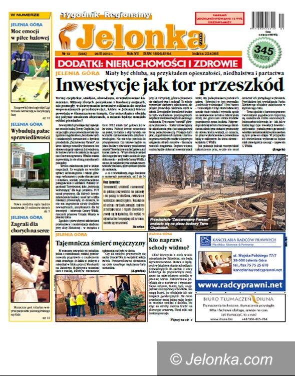 JELENIA GÓRA: Tygodnik Jelonka.com od poniedziałku
