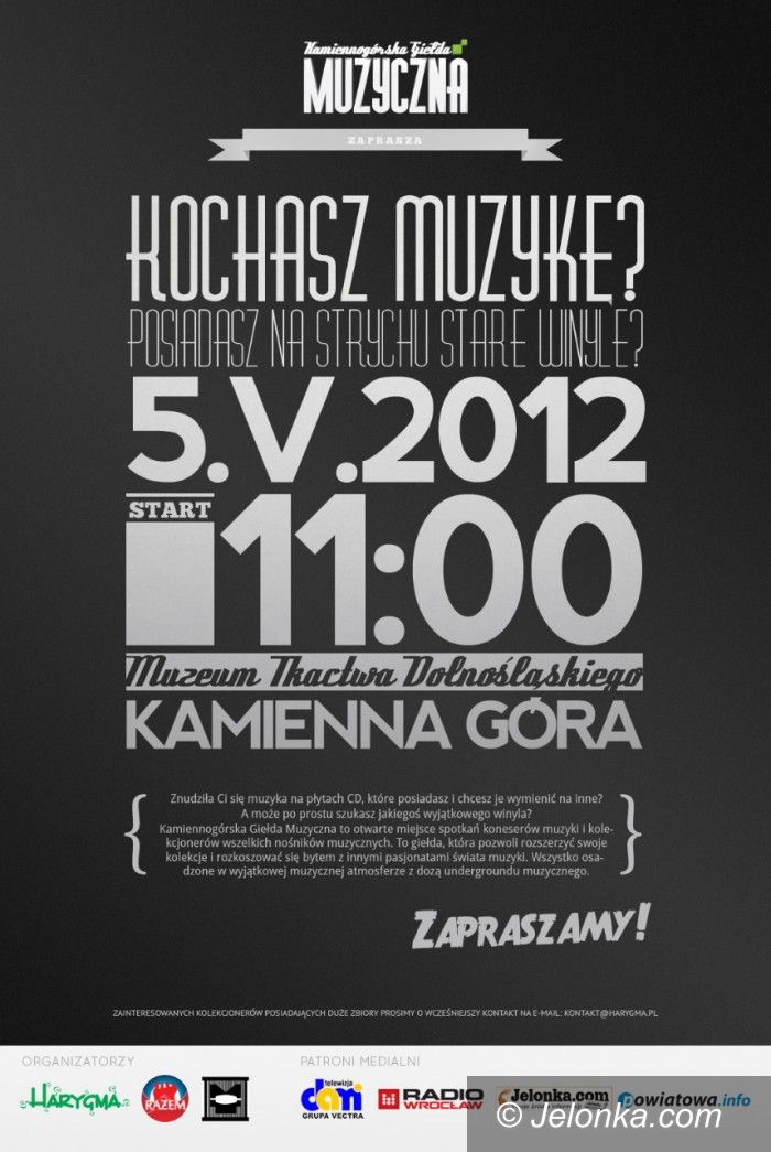 Kamienna Góra: Kamiennogórska Giełda Muzyczna już 5 maja!