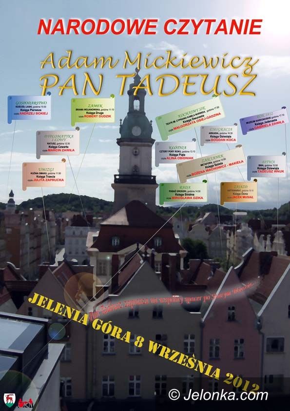 Jelenia Góra: Na wspólny spacer po Starym Mieście… z "Panem Tadeuszem"