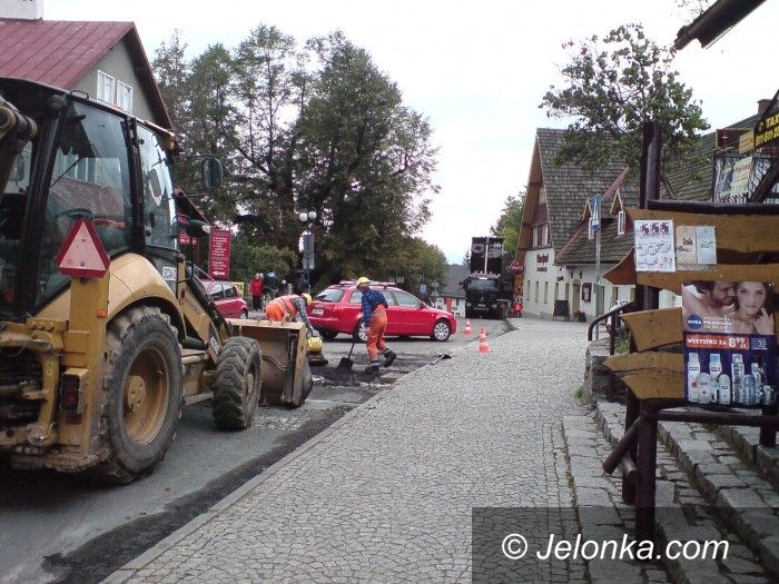 Karpacz: W centrum Karpacza roboty drogowe. Są objazdy