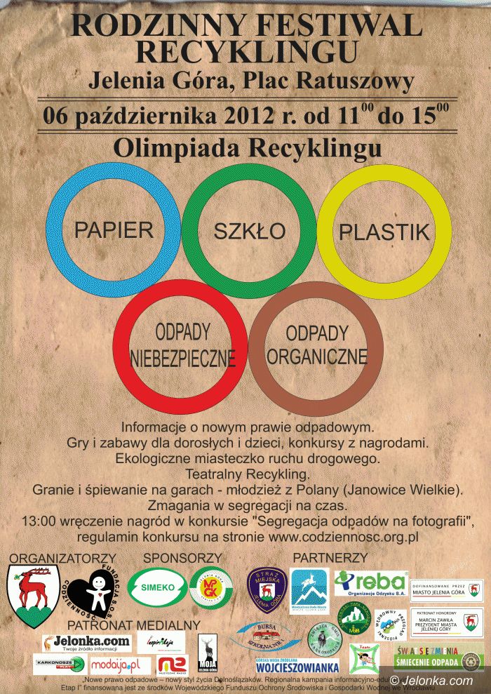 Jelenia Góry: Olimpiada Recyklingu w jeleniogórskim Rynku
