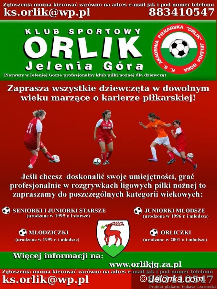 Jelenia Góra: Bartek Wiatrzyk poprowadzi treningi dziewczynek Orlika