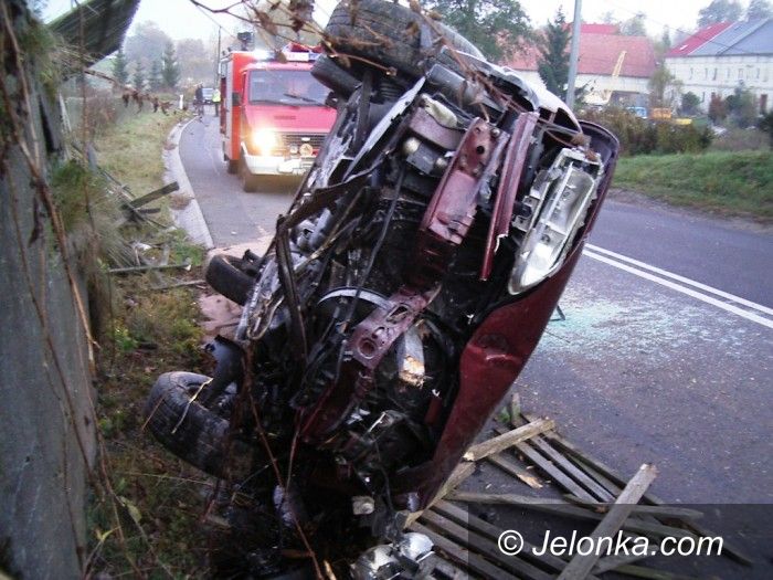 Region: Jeleniogórzanin dachował w Pasieczniku