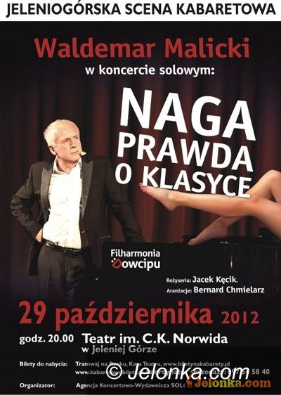Jelenia Góra: Waldemar Malicki w Teatrze im. Norwida