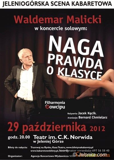 Jelenia Góra: Waldemar Malicki w Teatrze im. Norwida