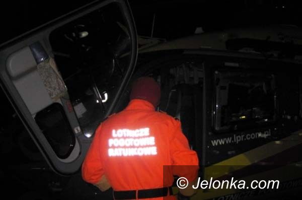 Region: Śmigłowiec Lotniczego Pogotowia Ratunkowego wylądował w Starej Kamienicy