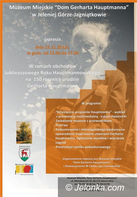 Jelenia Góra: Na urodziny Gerharta Hauptmanna