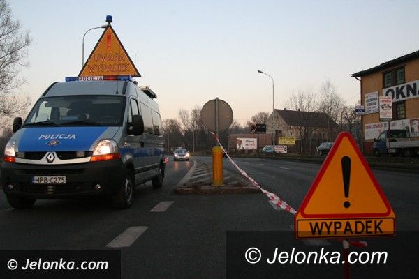 Jelenia Góa-Cieplice: Potrącenie na ulicy Wolności w Cieplicach