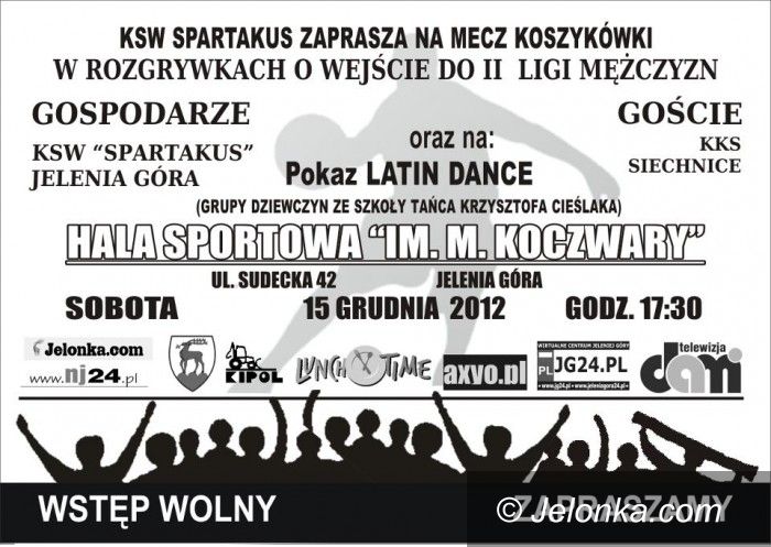 III-liga koszykarzy: Spartakus podejmie KKS Siechnice