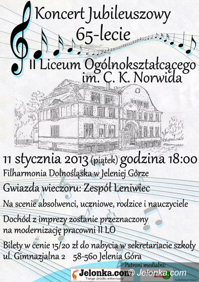 Jelenia Góra: II LO będzie świętować 65 lat!