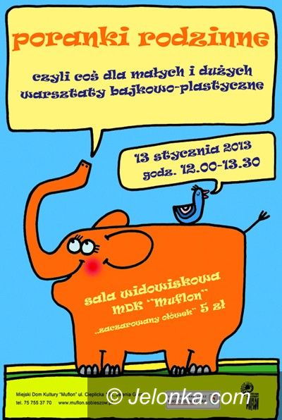 Jelenia Góra: Bajkowe niedziele w Miejskim Domu Kultury „Muflon”