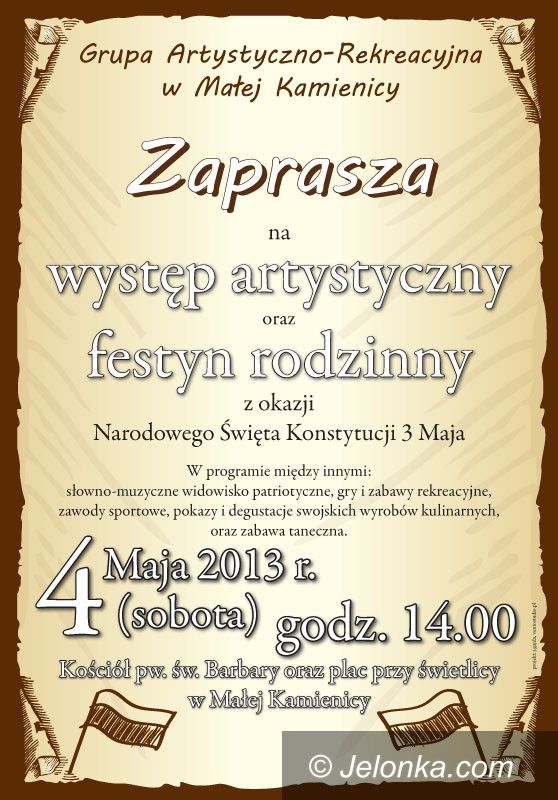Region: Dziś festyn patriotyczny w Małej Kamienicy