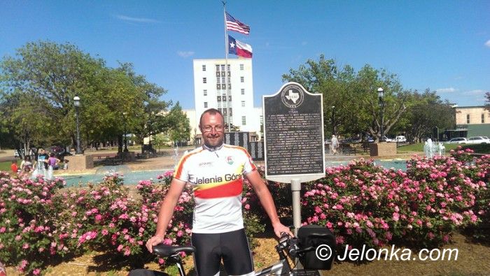 USA/Jelenia Góra: Nasz cyklista w amerykańskim Tayler, mieście partnerskim Jeleniej Góry