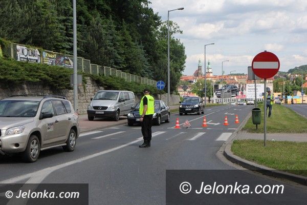 Jelenia Góra: Wypadek na ul. Sobieskiego w Jeleniej Górze