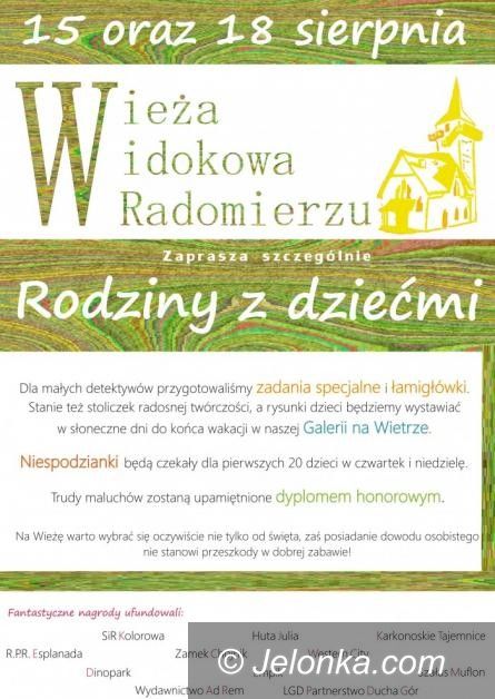 Region: Moc atrakcji dla dzieci w radomierskiej wieży