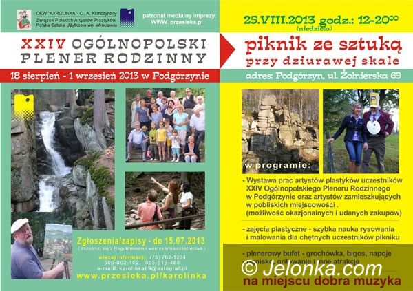 Przesieka: Plener Rodzinny i Piknik ze Sztuką przy Dziurawej Skale w Przesiece
