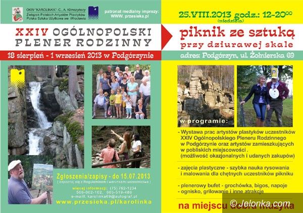 Przesieka: Plener Rodzinny i Piknik ze Sztuką przy Dziurawej Skale w Przesiece