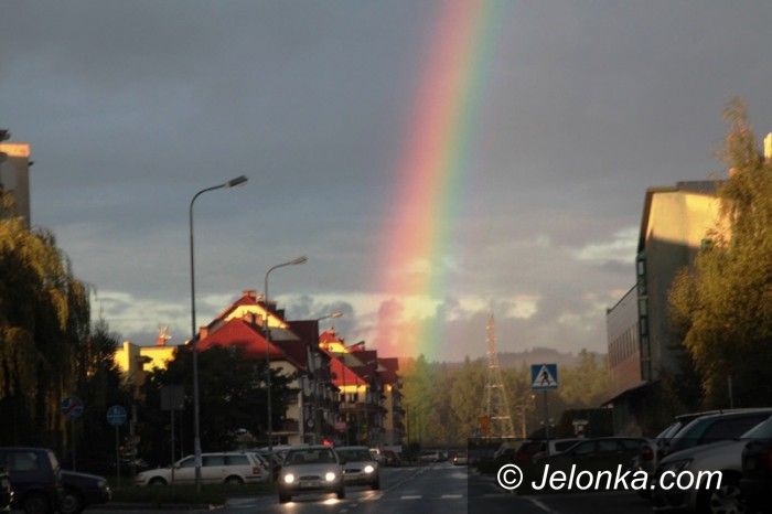 Jelenia Góra: Wspaniała tęcza nad naszym miastem