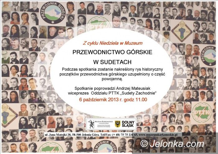 Jelenia Góra: Niedziela w Muzeum o przewodnikach górskich