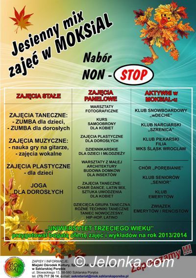 Szklarska Poręba: „Jesienny mix” zajęć pod Szrenicą