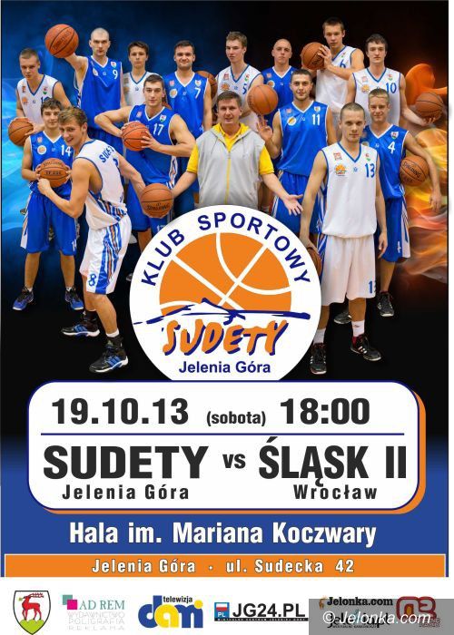 II-liga koszykarzy: Sudety zmierzą się z rezerwami Śląska Wrocław