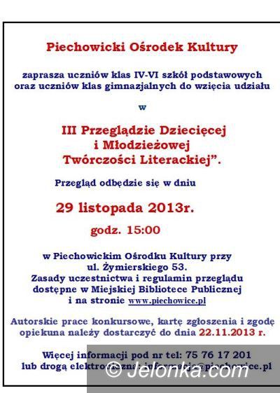 Piechowice: Dziecięca i młodzieżowa twórczość literacka w Piechowicach