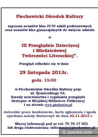 Piechowice: Dziecięca i młodzieżowa twórczość literacka w Piechowicach