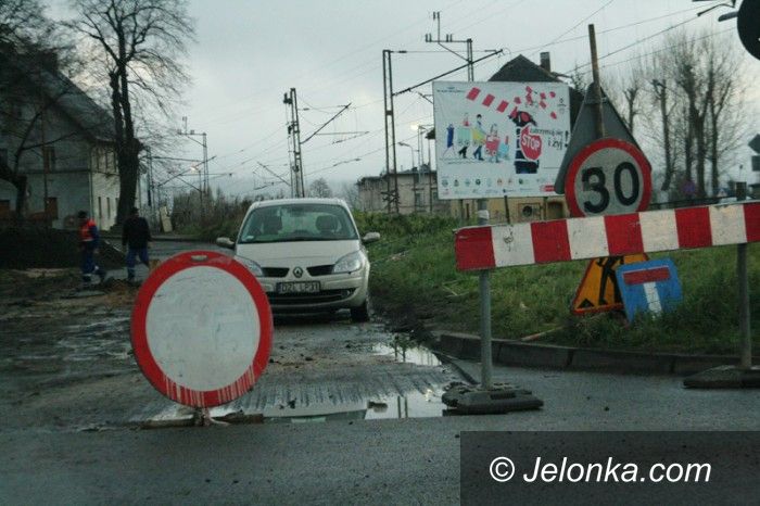 Jelenia Góra: Roboty na Pomorskim. Utrudnienia w ruchu
